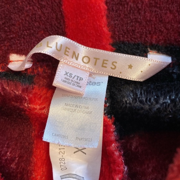 Red plaid fluffy PJs - Picture 3 of 3